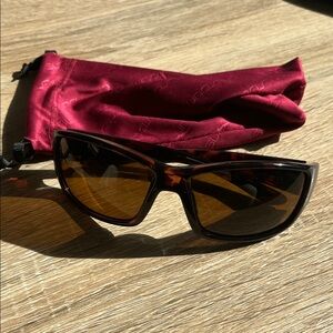Suncloud Brown Sunglasses with Red Pouch